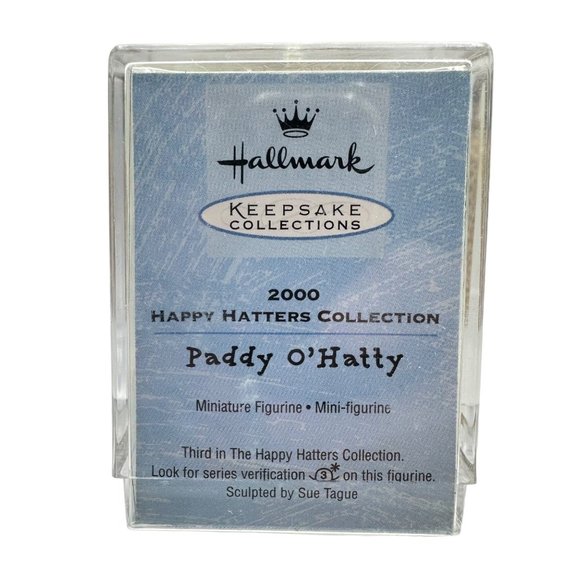 Hallmark Keepsake 2000 Merry Miniatures Happy Hatters Collection Paddy O'Hatty - Picture 3 of 5